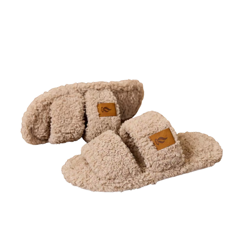 CloudGlide Fuzzy Open-toe Slippers for Women-2