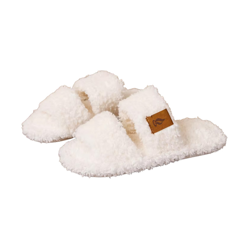 CloudGlide Fuzzy Open-toe Slippers for Women-3