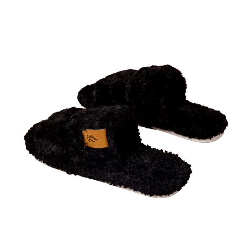 CloudGlide Fuzzy Open-toe Slippers for Women-4