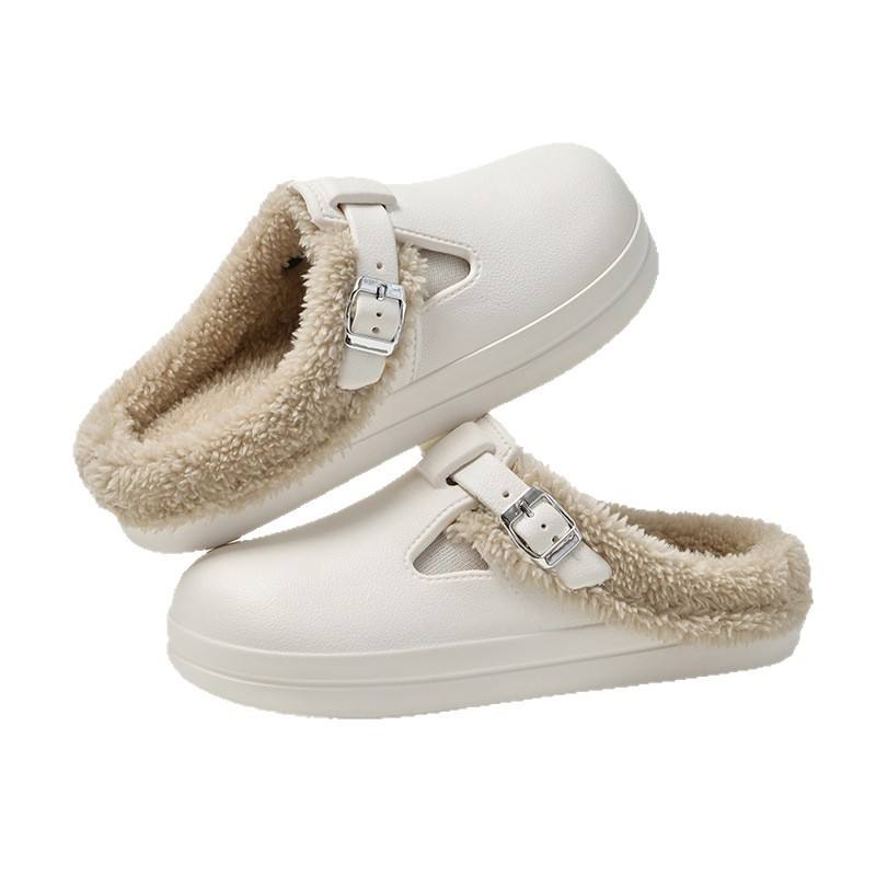 EVA Autumn Winter Warm Waterproof Soft Cotton for Women and Men Outdoor Indoor Non-slip Shoes-1