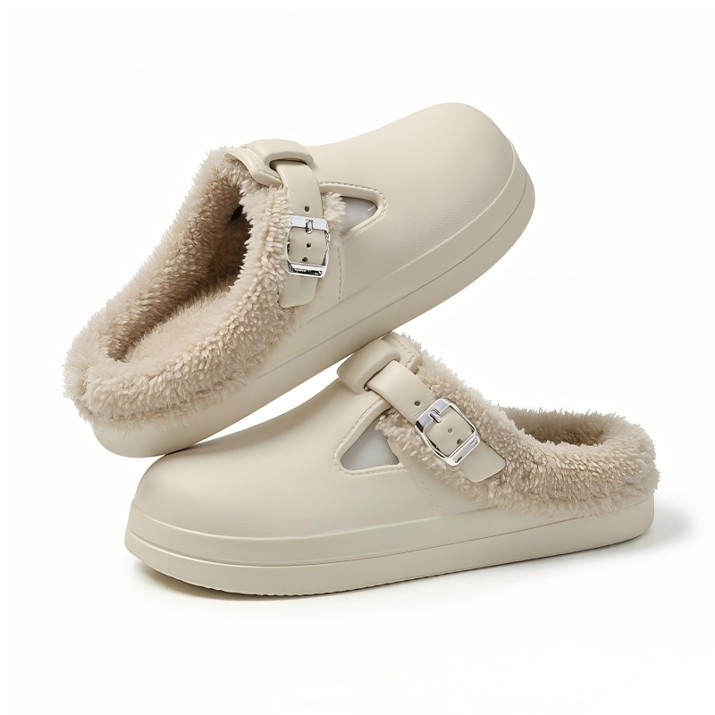 EVA Autumn Winter Warm Waterproof Soft Cotton for Women and Men Outdoor Indoor Non-slip Shoes-2