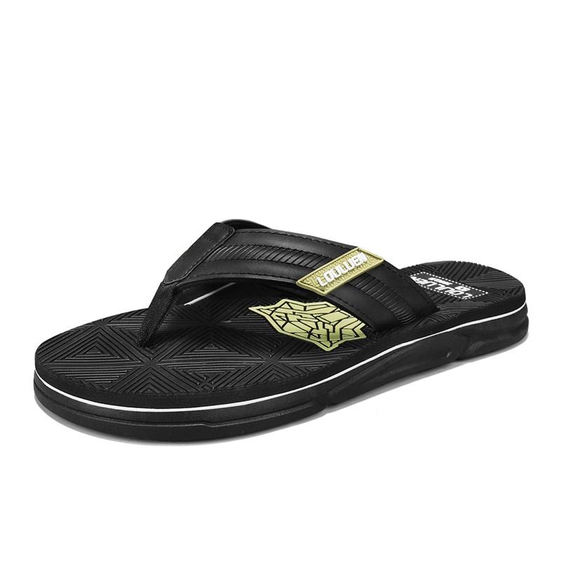 Trendy Tiger Head Print Men's casual flip flops(1)