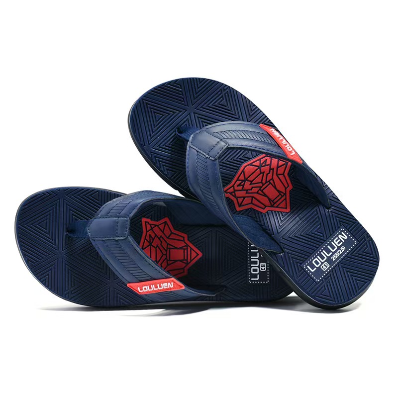 Trendy Tiger Head Print Men's casual flip flops(4)