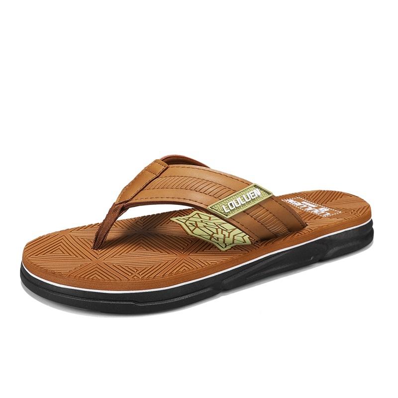Trendy Tiger Head Print Men's casual flip flops(5)