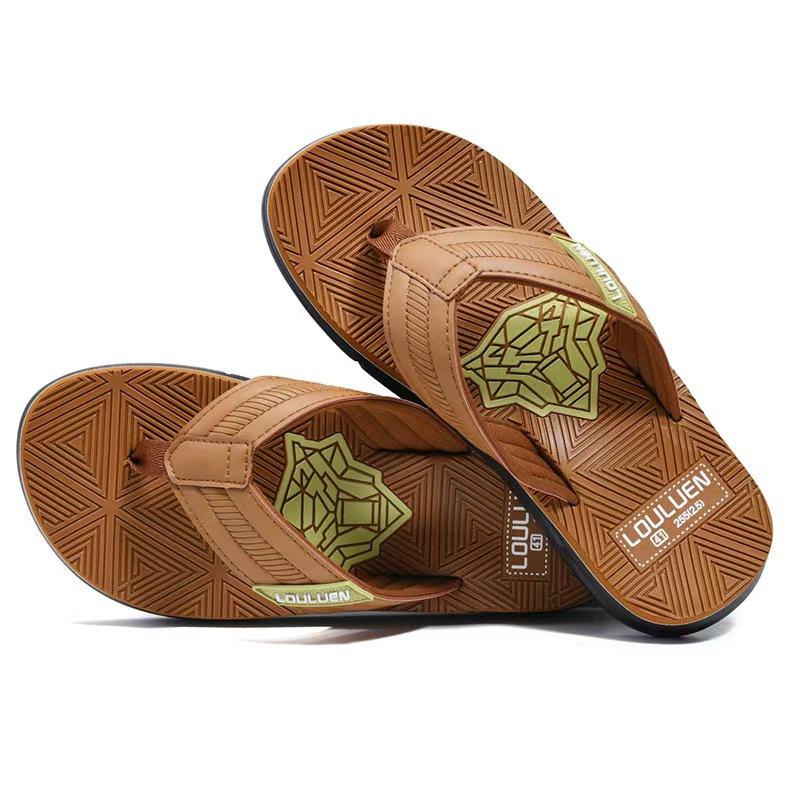 Trendy Tiger Head Print Men's casual flip flops(6)