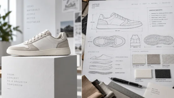 Sneaker tech pack and prototype design