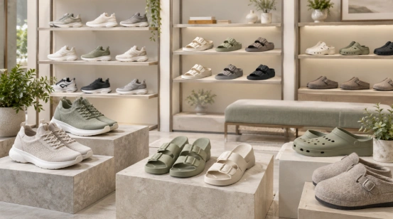 Wholesale comfort shoes showroom display